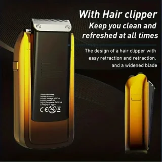 Solimpia Digitale Body Shaver en Baardtrimmer 2in1 Goud
