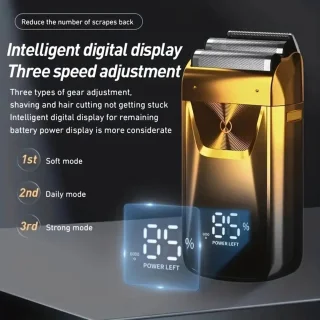 Solimpia Digitale Body Shaver en Baardtrimmer 2in1 Goud