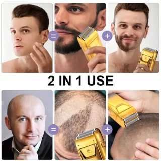 Solimpia Digitale Body Shaver en Baardtrimmer 2in1 Goud