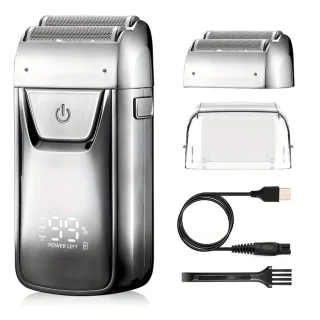 Solimpia Digitale Body Shaver + Precisie Trimmer USB Zilver