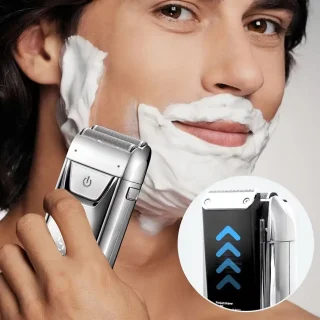 Solimpia Digitale Body Shaver + Precisie Trimmer USB Zilver