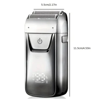 Solimpia Digitale Body Shaver + Precisie Trimmer USB Zilver