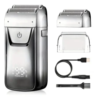 Solimpia Digitale Body Shaver + Precisie Trimmer USB Zilver