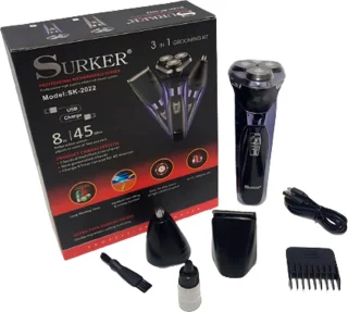 Surker SK-2022 3-in-1 scheerapparaat en trimmer