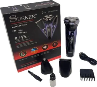 Surker SK-2022 3-in-1 scheerapparaat en trimmer