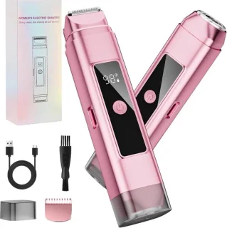 Thijox 2-in-1 elektrisch mini-scheerapparaat voor dames - roze