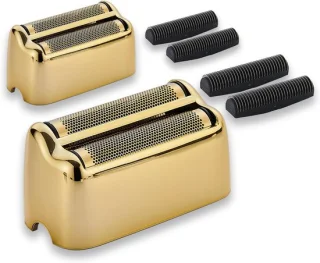 Thijox 2-pack scheerfolies en scheermessen voor metalen scheerapparaten, goud