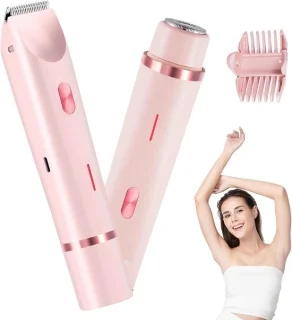 Thijox elektrisch intiem scheerapparaat voor vrouwen, 2-in-1 waterdicht