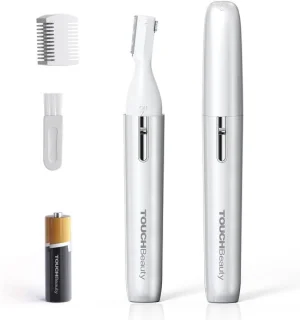 Thijox elektrische wenkbrauwtrimmer en gezichtshaartrimmer AG-1658 zilver