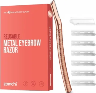 Thijox ZOMCHI wenkbrauwscheermesjes rosé goud