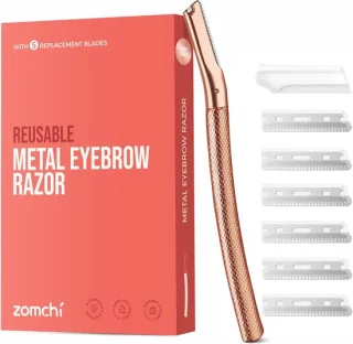 Thijox Zomchi wenkbrauwscheermesjes rosé goud
