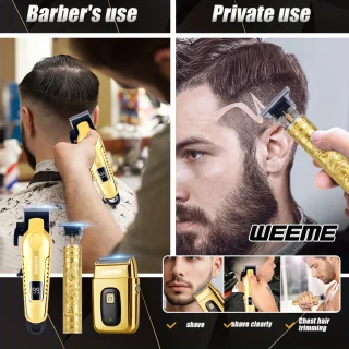 tondeus 3-delige haar- en baardtrimmer set