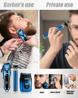 tondeus - Baardtrimmer - 4-delige Mannenverzorgingsset