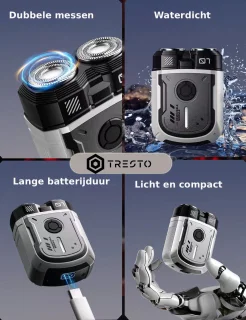 TRESTO Mecha-Stijl Scheerapparaat Zwart