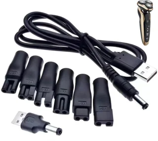 Universeel Oplader USB-DC voor Scheerapparaat en Baardtrimmer