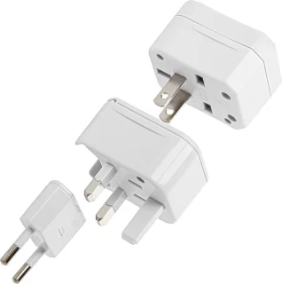 Universele reisadapter 3-delig (EU/US/AU/UK)
