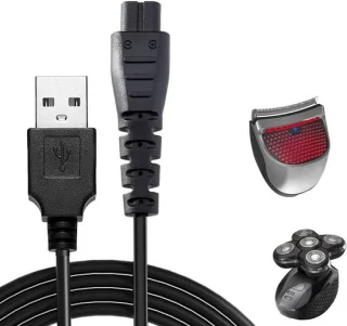 Usb oplaadkabel voor scheerapparaat en haartrimmer compatibel met XR7000 HC4250