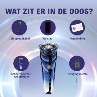 VGR V-305 Scheerapparaat Draadloos Waterproof LED-Display
