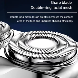 Viraal op Tiktok Oranje 2-Blade Usb Scheerapparaat met Precisietrimmer