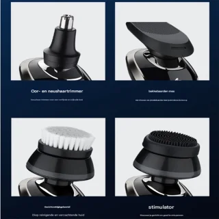 Vitdipy Electrisch Scheerapparaat Mannen Met Trimmer