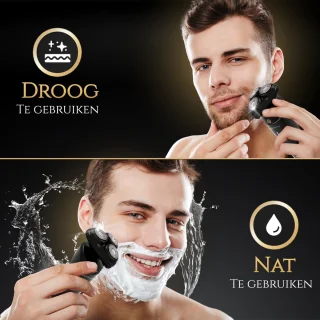 Wellshave 4-in-1 Elektrisch Scheerapparaat en Trimmer voor Mannen