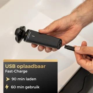 Wellshave 4-in-1 Elektrisch Scheerapparaat en Trimmer voor Mannen