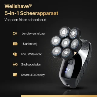Wellshave 5 in 1 Mannen Scheerapparaat Deluxe