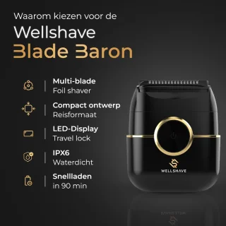 Wat vinden we goed aan de Wellshave® Blade Baron - Elektrisch foliescheerapparaat