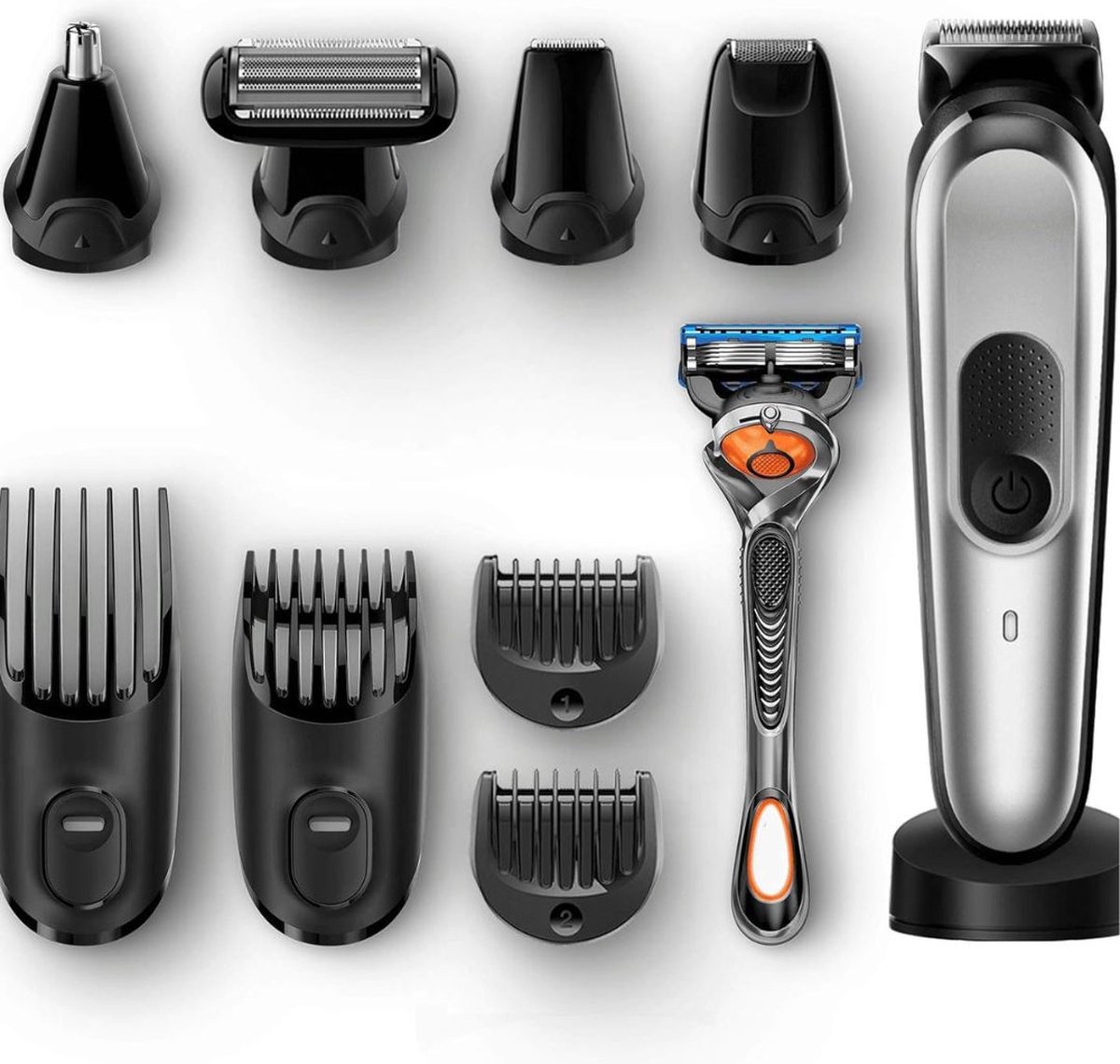 White-label Bodygroomer Baard- en Bodytrimmer Zwart/Zilver