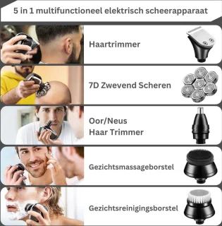 White-Label® Skull Shaver Scheerapparaat Zwart