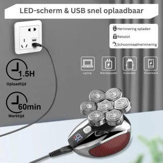 White-Label® Skull Shaver Scheerapparaat Zwart