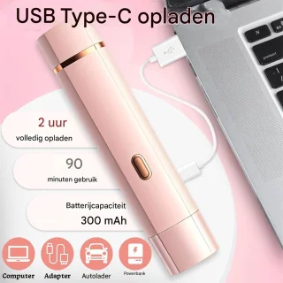 Ynkkvre Ladyshave Scheerapparaat voor Dames - Roze