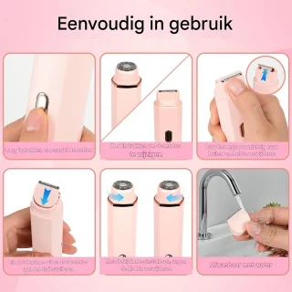 Ynkkvre Ladyshave Scheerapparaat voor Dames - Roze