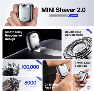 Yoose Mini2.0 Elektrisch Scheerapparaat Mini
