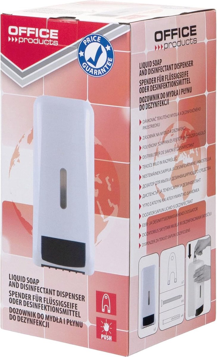 Zeepdispenser 1L Wandmontage Vloeibaar