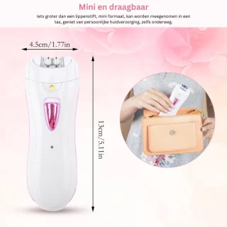 ZRSS Epileerapparaat Dames Bikinitrimmer Nat en Droog