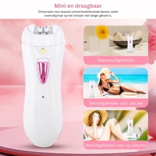 ZRSS Epileerapparaat Dames Bikinitrimmer Nat en Droog