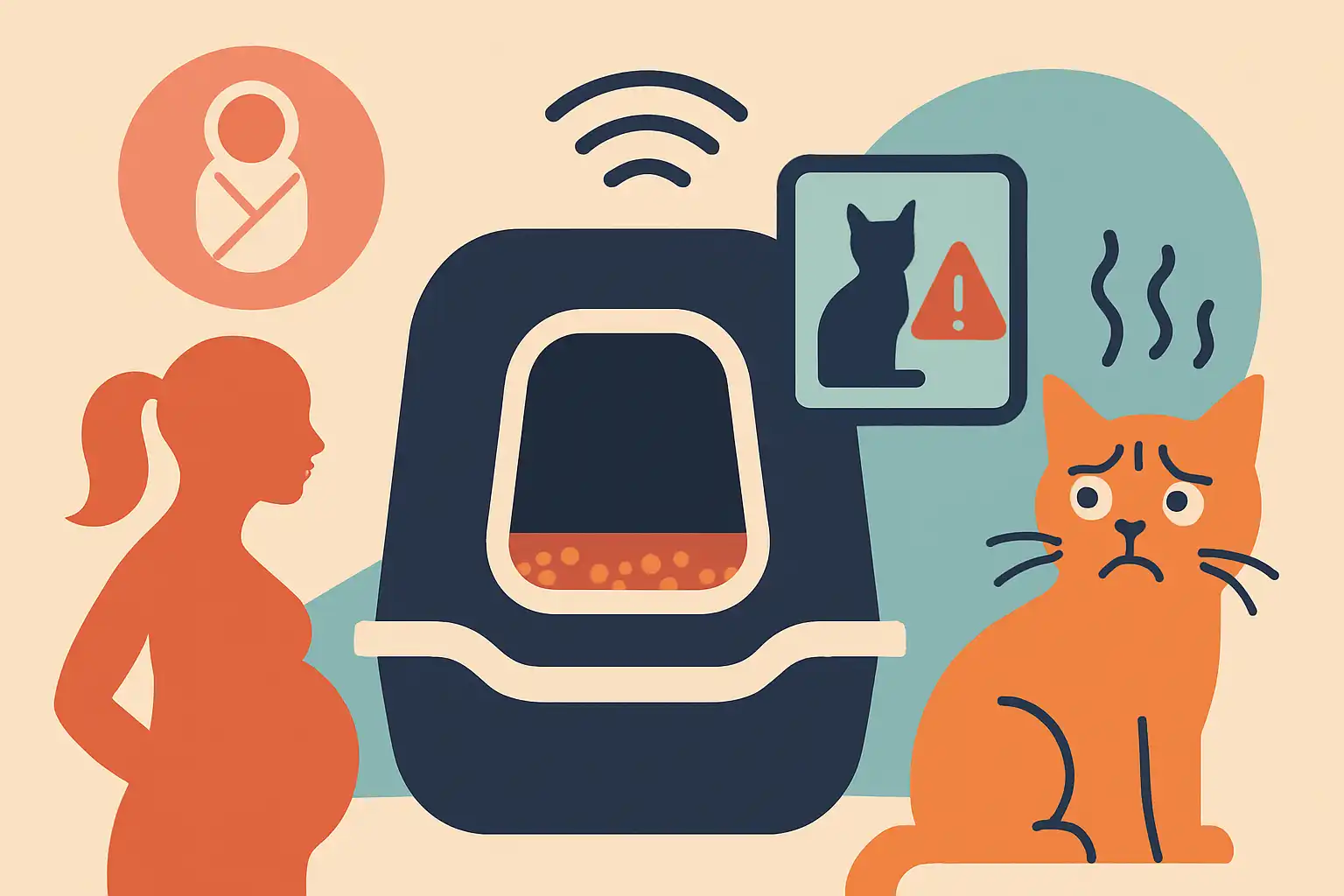 Als er een baby komt: zo detecteert je slimme kattenbak stress bij je kat nog voordat jij het merkt