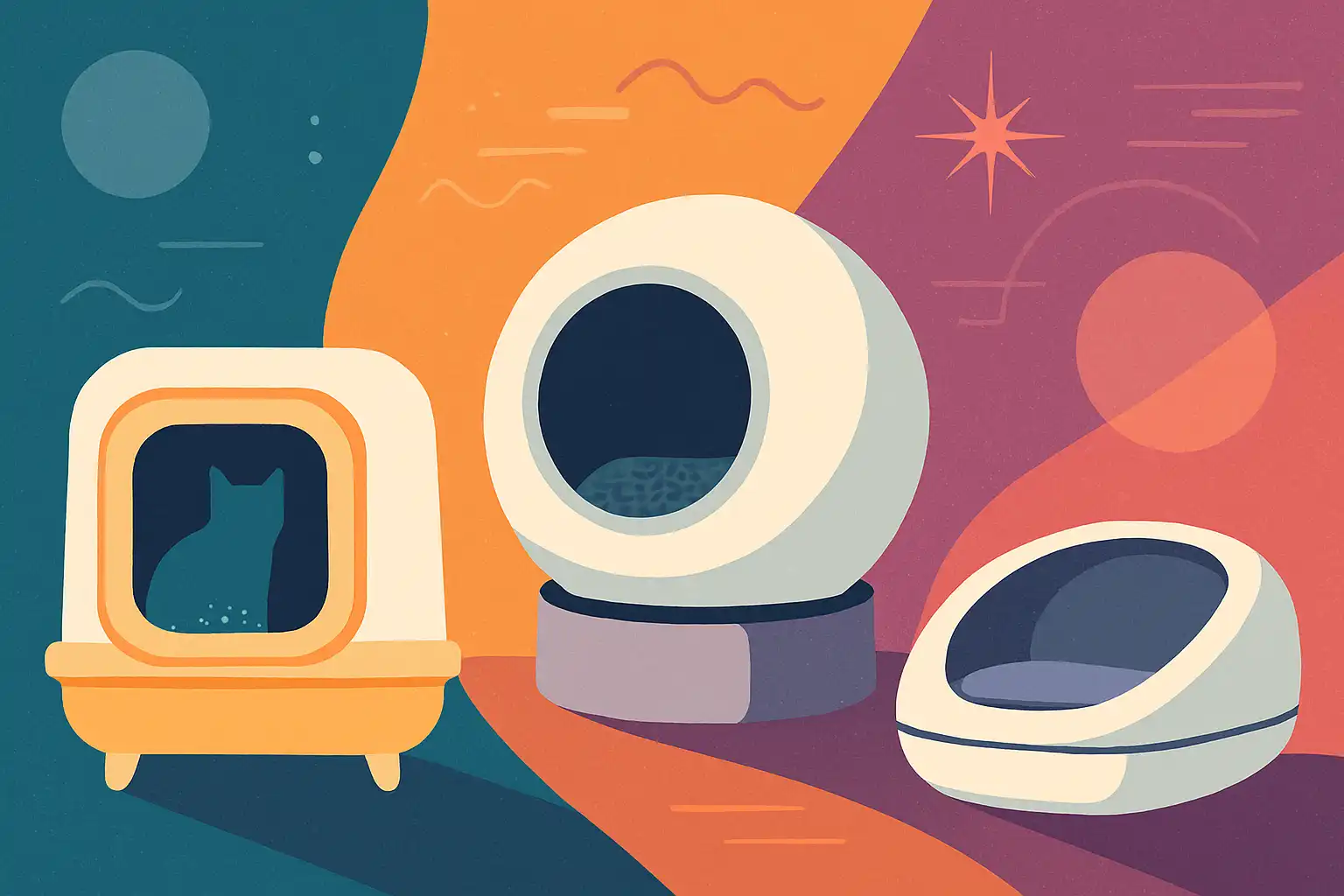 De verborgen designtrends in slimme kattenbakken: van retro tot futuristisch