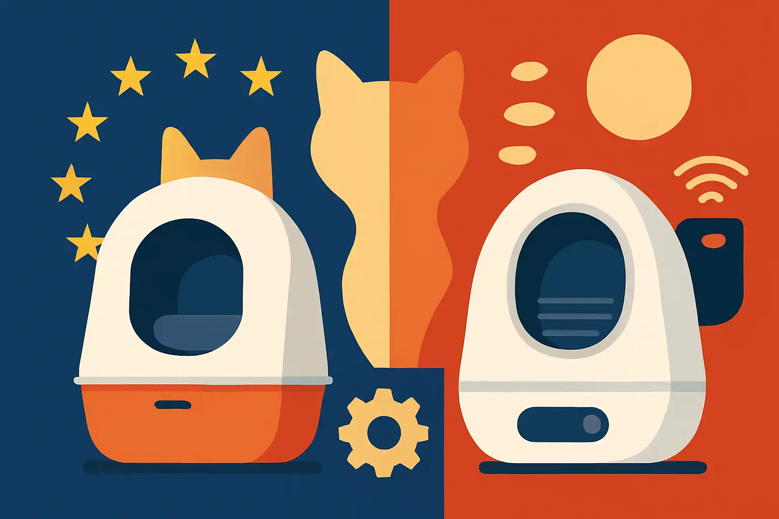 Europese en Aziatische slimme kattenbakken: verrassende verschillen in design, functies en gebruik