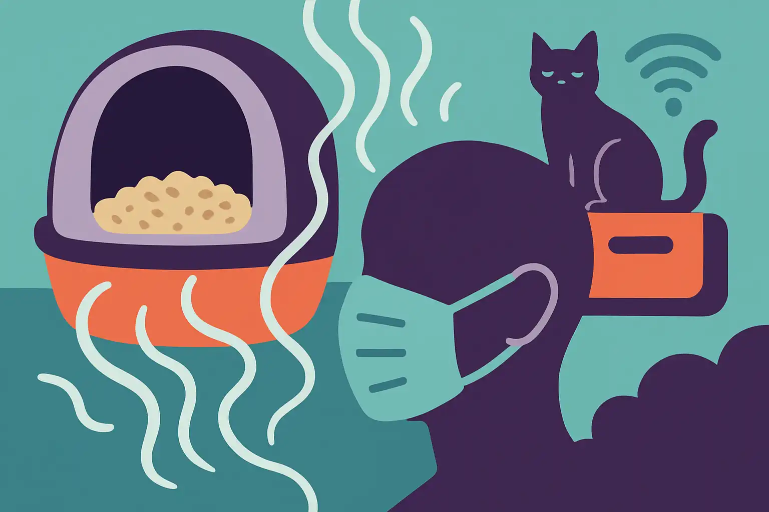 Geurmaskers of gezondheidsval: wanneer geurfilters van slimme kattenbakken problemen verbergen