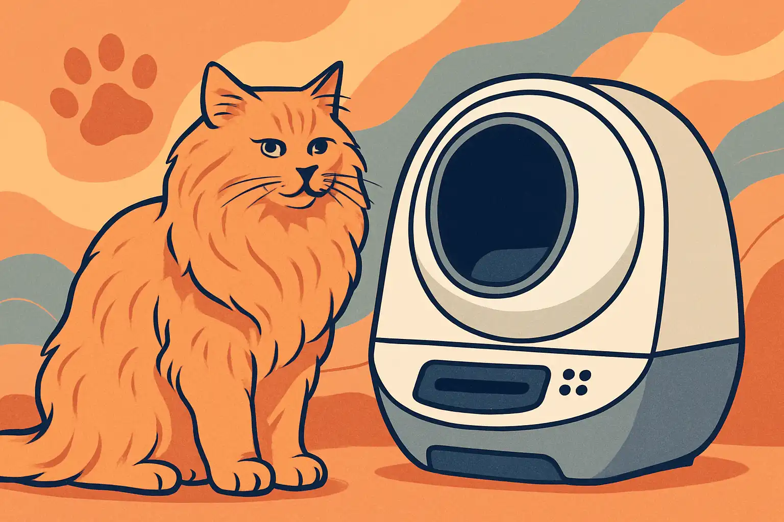 Grote kat, slimme bak: zo kies je de beste slimme kattenbak voor zware en langharige katten