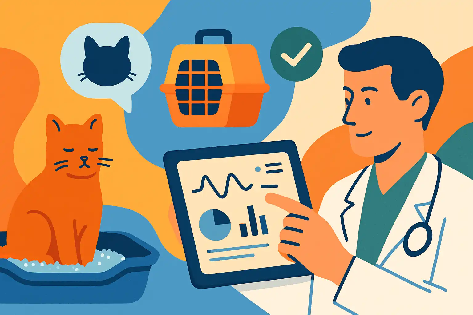 Neem je dierenarts mee: zo gebruik je slimme kattenbakdata tijdens een consult