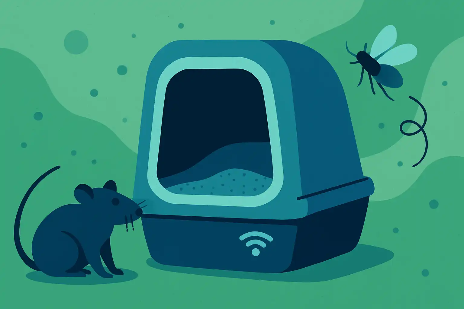 Onzichtbare gasten: zo voorkom je dat slimme kattenbakken ongedierte aantrekken