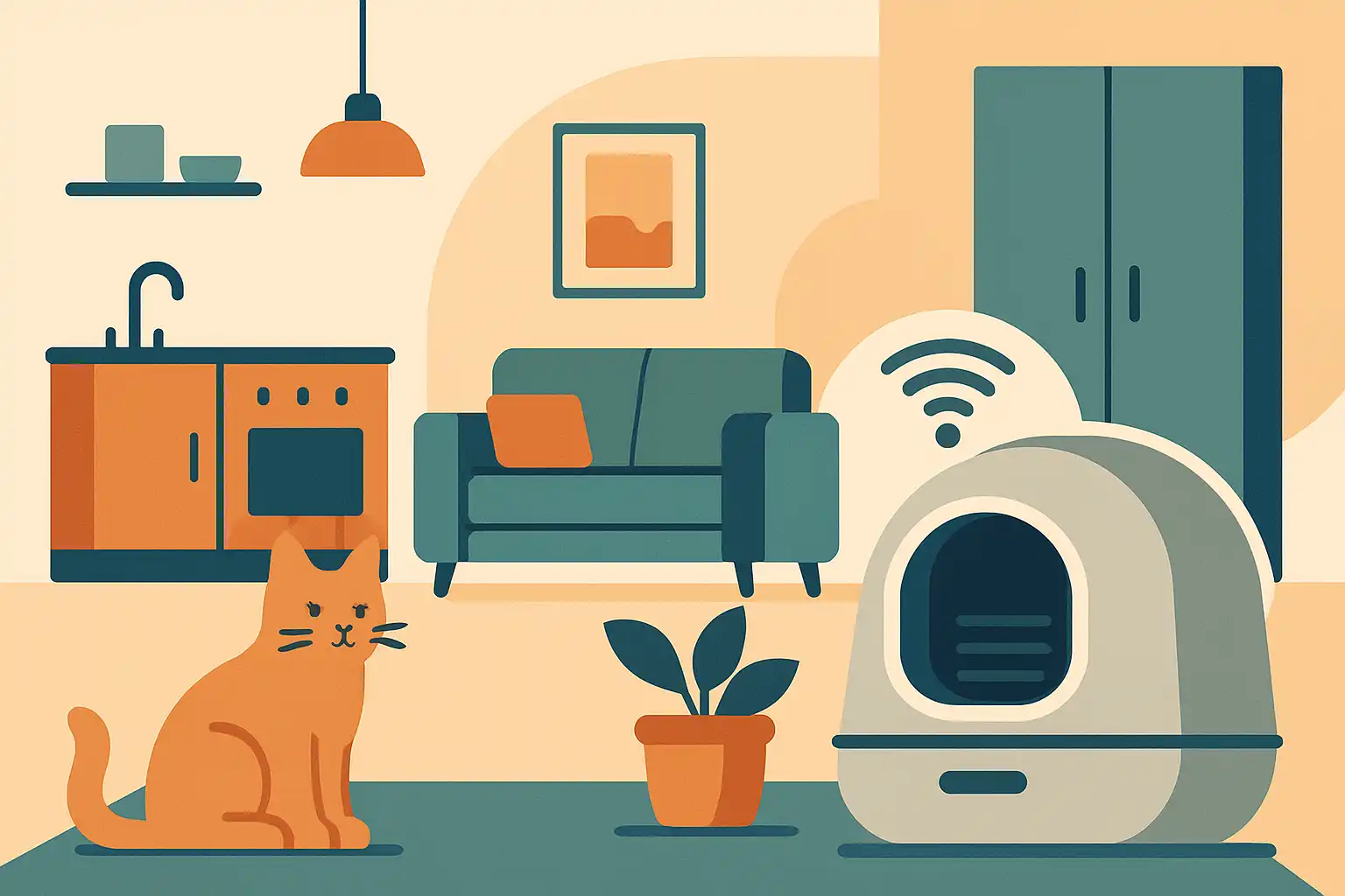 Slim wonen in een studio: zo kies en plaats je een slimme kattenbak in kleine ruimtes