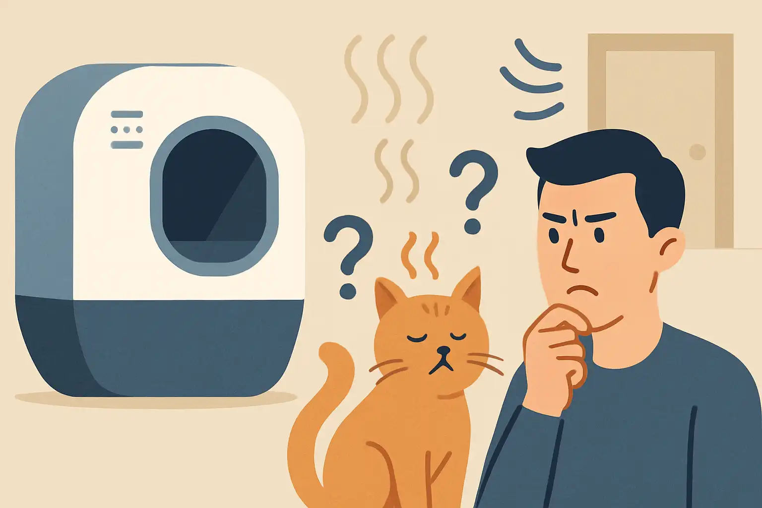 Slimme kattenbak en je huisgenoten: zo voorkom je ruzie over geur, geluid en plaatsing