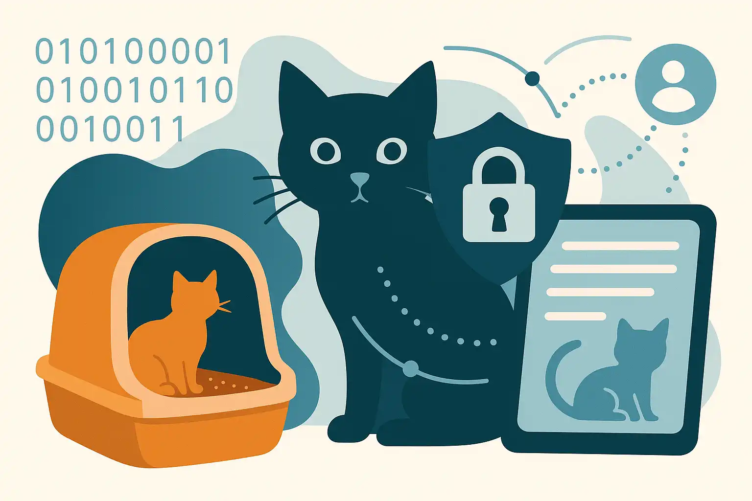 Slimme kattenbakken en data privacy: wat gebeurt er met de info over jouw kat?