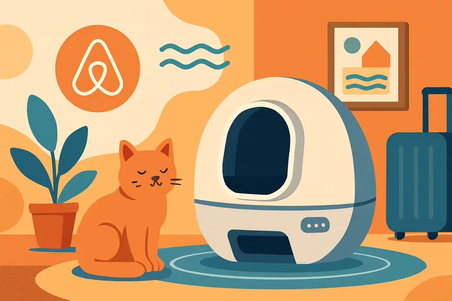 Slimme kattenbakken in Airbnb en vakantieverhuur: zo houd je gasten tevreden en je huis fris