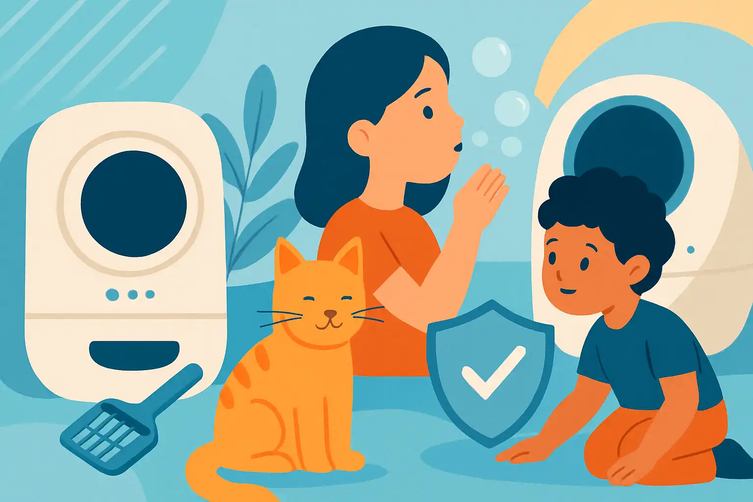 Slimme kattenbakken in een huishouden met kinderen: hygiëne, veiligheid en handige tips