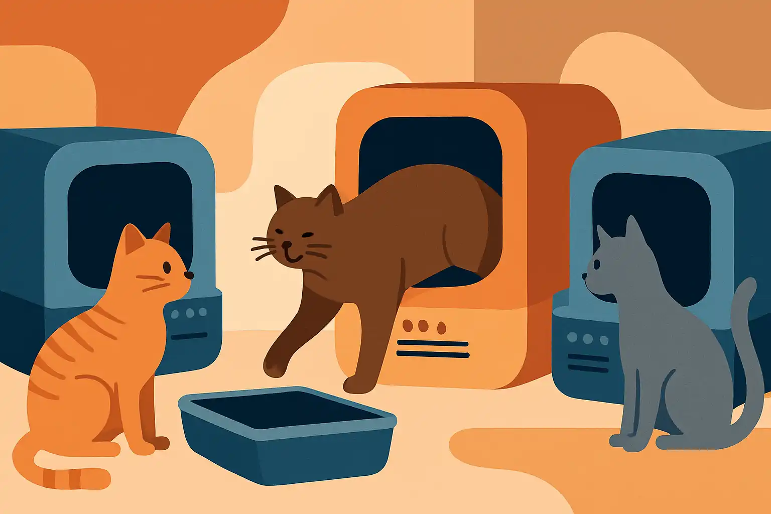 Slimme kattenbakken in een multi-kat huishouden: zo voorkom je strijd om de bak